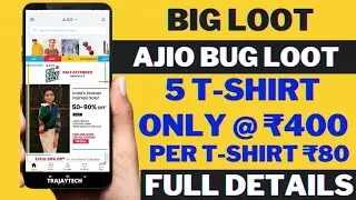 Ajio Loot Bug | ₹1000 Shopping Only @₹400 For All User TRICK | Ajio Loot @Ajio