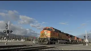 4k: TRAINS IN TEHACHAPI WITH DERAILMENT (4/5/2020)