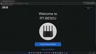Asus Router RT-BE92U Setup Web Interface UI Settings