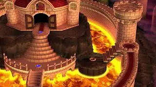 New Super Mario Bros U. Deluxe (73)- Peach's Castle- 4: Firefall Cliffs