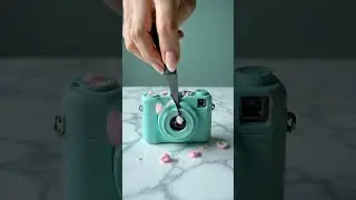 📷✂️ Cutting Teal Digital Camera | Hyperreal Object Core ASMR