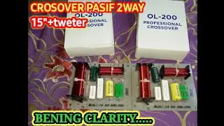 Crosover pasif untuk speaker 15 inch+tweter lapangan