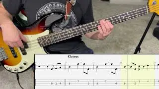 Honky Tonk Heroes - Waylon Jennings | Bass Guitar Cover (Play Along Tabs)