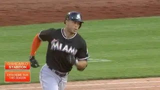 MIA@NYM: Stanton belts two home runs against the Mets