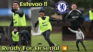 🔥EST&Ecirc;V&Atilde;O, JOAO PEDRO, DELAP SHINE IN FINAL FA CUP TRAINING SESSION! CHELSEA READY FOR ARSENAL!