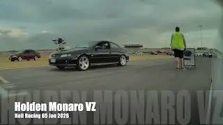 Roll Racing Adelaide 65 Holden Monaro VZ & Tesla Model 3 Performance 2024 (camera car)