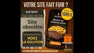 Un site web pro peut remplir votre salle en 2025  #WebDesign #SiteRestaurant #Cr&eacute;ationSiteWeb
