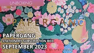Papergang Unboxing - Stationery Subscription Box - September 2023 - A confusing box?!