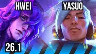 HWEI vs YASUO (MID) | 55K damage, 5k gold comeback | EUW Master | 26.1