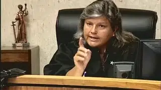 Scary Judge Mary on the Bench