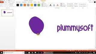 Making a logo using drawing tools in PowerPoint