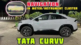 How To View Map in Instrument Cluster in Tata Curvv | Tata Motors | SUV Coupe | 2025