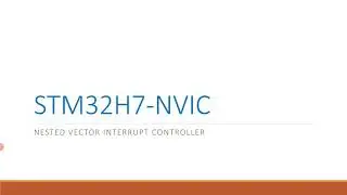 STM32H7 SYSTEM CONFIG (CORE): NVIC