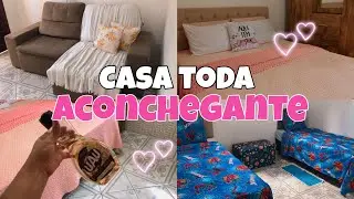 CASA TODA ACONCHEGANTE - CAMA NOVA - limpeza da casa ✨