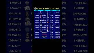IPL 2025 NEW LATEST SCHEDULE👑💥🔥 #rcb#ipl #dc #bcci #csk #kkr #mi #lsg#srh #pbks
