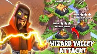 wizard valley 3 star⭐ with easy 😎way #clashofclans #coc #raidweekend