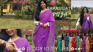 Saraswati puja 2025 ⋆˚✿˖&deg; | Neims college of teacher education | #digitaldiaries