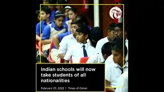 Morning Minute :   Indian schools will now take students of all nationalities