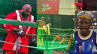 Portable vs kizzdaniel's bouncer kelvin power full boxing as portable knocked him down