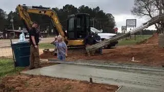 Hermitage Ark City Hall New Handicap Parking Ramp & Concrete Pad