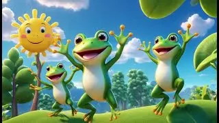 Five Baby Frogs Jump and Count | Counting Song for Kids | Fun Preschool Learning Rhyme