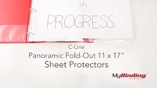 C-Line Panoramic Fold-Out 11 x 17 Sheet Protectors - 62237