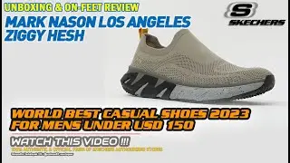 Unboxing & review on feet SKECHERS MARK NASON ZIGGY HESH KNIT CASUAL SLIP-ON SHOES  (100% ASLI)