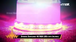 &Epsilon;&phi;έ LED 2 &sigma;&epsilon; 1 MAX Spinning Sunflower +  Jellyball demo video | DjShop.gr