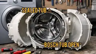 Bosch Front Load Washing Machine Sealed Tub Opening | For Repair Reference Only🔧