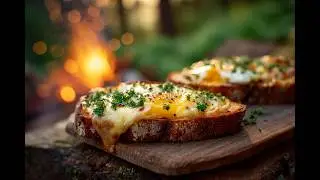 🍳 Melted Cheese & Egg Toast &ndash; Irresistible Morning Foodporn