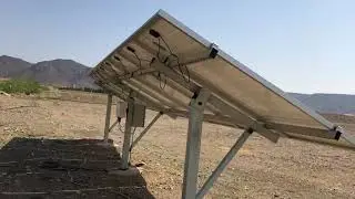 تشغيل الغطاس ٣ حصان على الطاقة الشمسية العمق ٧٨ متر