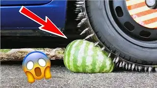 New Experiment Crushing Watermelon By Car