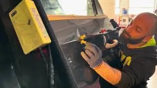 ⚒️Varillero trabajando,🎖️ reparación abolladura, Pdr paintless dent repair, Sacabollos #varillero