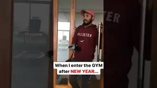 GYM during NEW YEAR...New year Resolution person in gym #shorts #gym #memes #fitnessmemes #workout