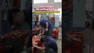 Hot chamber die casting machine manufacturing process #diecastingmachine #castingequipment #DCM