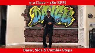 Salsa Dance for Beginners - Rhythm 3-2 Clave - 180 BPM