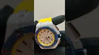 AP Leather Belt Natural Lab Grown D VVS Watch Factory India Conatct +919998110435