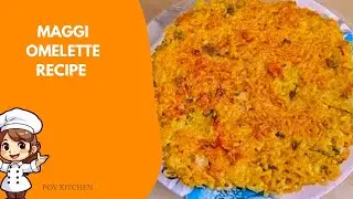 Maggi meets omelette! 🍳🍜 Try this tasty fusion snack in minutes! #MaggiOmelette