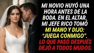 Mi prometido me abandonó en el altar. Entonces mi jefe me tomó la mano y dijo: ‘Finge conmigo’.