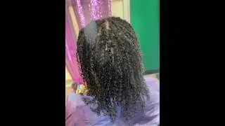 First Retie on Two Strand Twist #starterlocs #locs