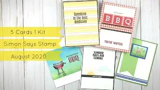 5 Cards 1 Kit/Simon Says Stamp August 2020