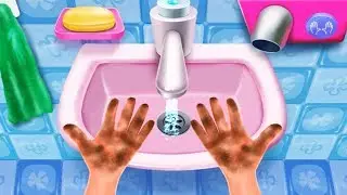 Fun Bath Time Kids Game - Kids Learn how to Wash Hands and Brush Teeth