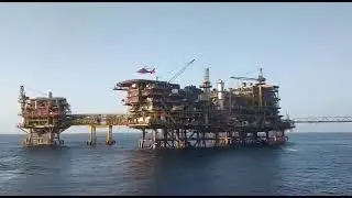 chopper #platform crew change#oil field #offshore life