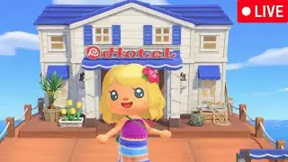 🔴LIVE - Continuing to Explore the Resort Hotel! 🏨🌊✨- Animal Crossing: New Horizons