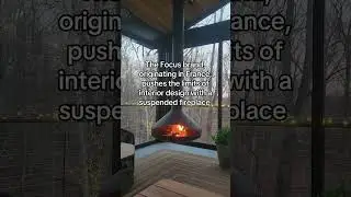 New Completed Luxury Fire Install- Focus Suspended Fireplace #shorts