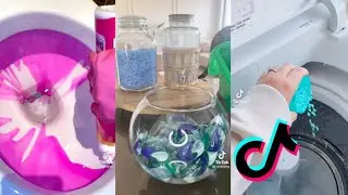 cleaning and organizing bathroom & laundry tiktok compilation⚘
