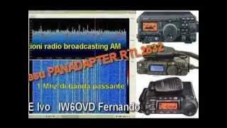rtl2832 SDR PANADAPTER, Yaesu FT-817 IF 68,33 Mhz , I6IBE Ivo Pratola Peligna