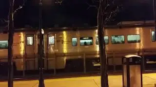 Train Coming Into Rutherford Rail Station. NJ