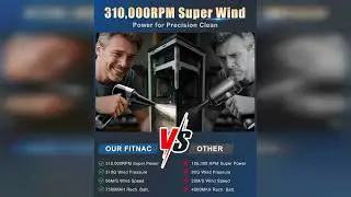 Review: Compressed Air Duster-310,000RPM Cordless Air Blower with LED Light, 4 Gear Adjustable...