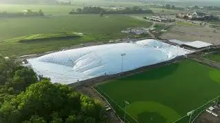 Springfield Clinic DOME time-lapse inflation at SCHEELS Sports Park